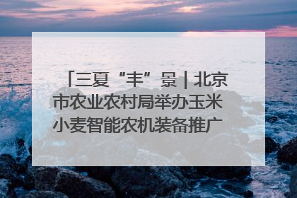 三夏“丰”景｜北京市农业农村局举办玉米小麦智能农机装备推广“田间日”活动